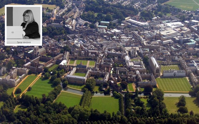 Aerial view of Cambridge (inset: Tania Verdonk)